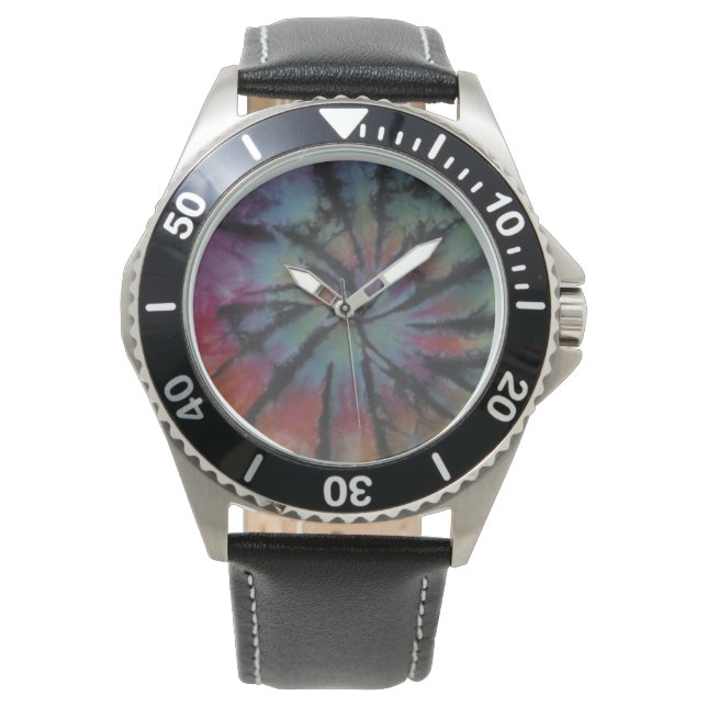 Reloj De Pulsera Swirl Tie Dye (Anverso)