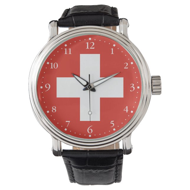 Reloj De Pulsera Switzerland Flag (Anverso)