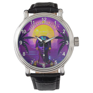 Reloj De Pulsera Synthwave Pharaoh