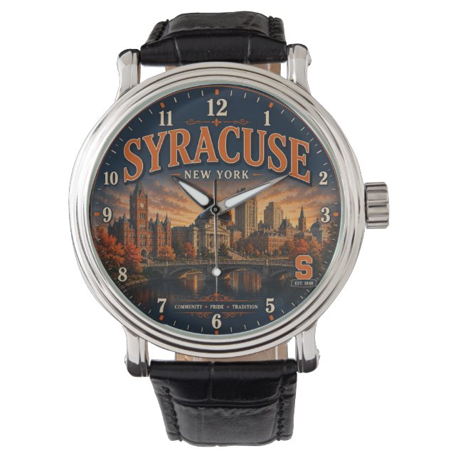 Reloj De Pulsera Syracuse New York (Anverso)