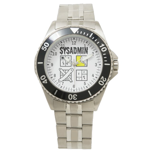 Reloj De Pulsera Sysadmin - Administrador del sistema (Anverso)