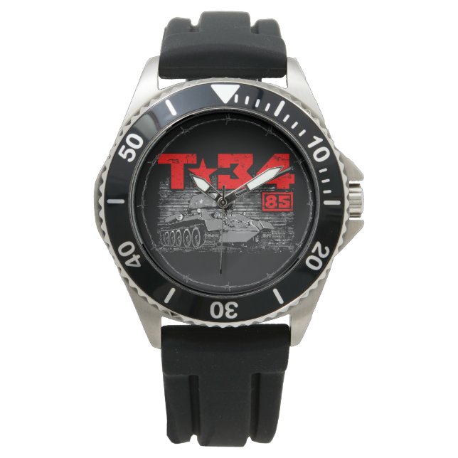 Reloj De Pulsera T-34-85 Tanque medio soviético (Anverso)