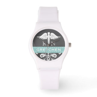 RELOJ DE PULSERA TABLA DE DESAYUNO DE ENFERMERÍA PERSONALIZADA AQUA
