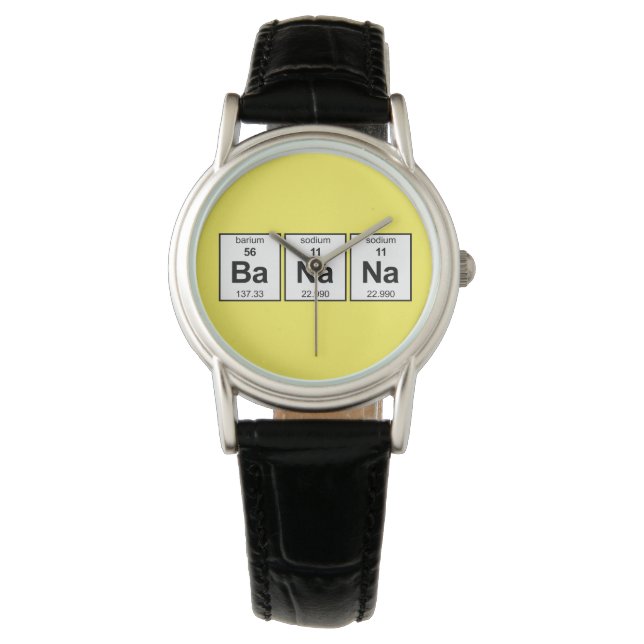 Reloj De Pulsera Tabla periódica de BaNaNa (Anverso)