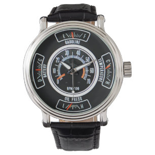 Reloj De Pulsera Tacómetro y medidores de automóvil clásico mediano