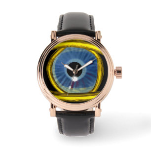 RELOJ DE PULSERA TALISMAN AZUL / OJO AZUL ORO