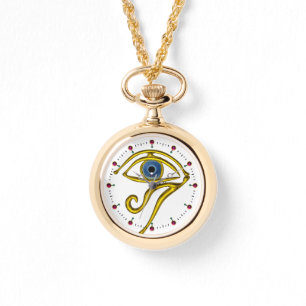 Reloj De Pulsera TALISMAN AZUL / OJO DE HORUS ,Blanco