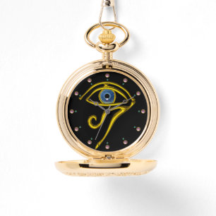 Reloj De Pulsera TALISMAN AZUL / OJO DE HORUS, Negro