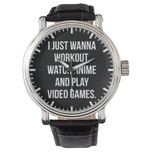 Reloj De Pulsera Taller, ver anime, jugar videojuegos - Gimnasio di