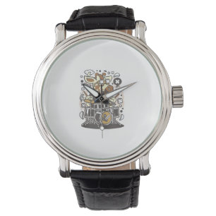 Reloj De Pulsera tambor de girafa divertida