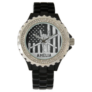 Reloj De Pulsera Tambores - Nombre personalizado