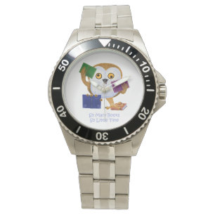 Reloj De Pulsera Tan muchos libros tan poca hora