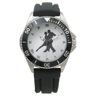 Reloj De Pulsera Tango Dancers Silhouette