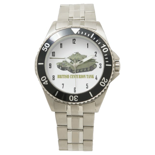 RELOJ DE PULSERA TANQUE DEL CENTRO BRITÁNICO (Anverso)