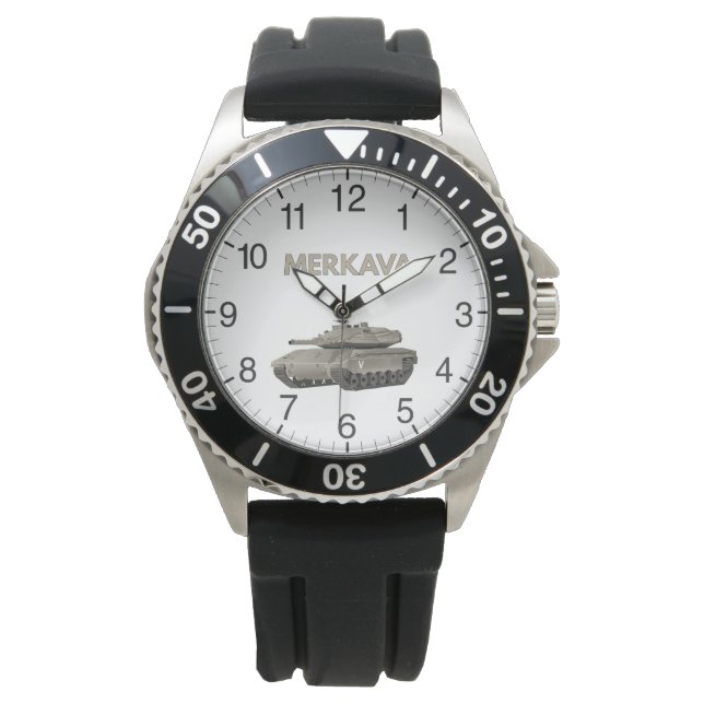 Reloj De Pulsera Tanque israelí Merkava (Anverso)