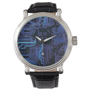 Reloj De Pulsera Tarjeta de circuito del equipo Guay Azul