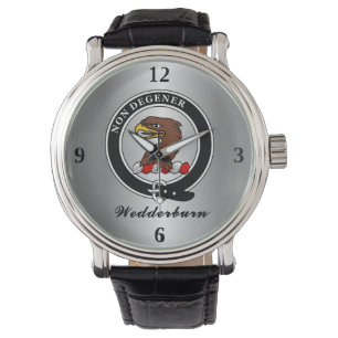 Reloj De Pulsera Tarjeta de clan Wedderburn personalizada
