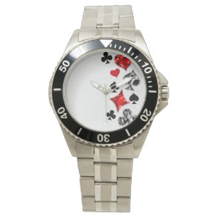 Reloj De Pulsera Tarjeta de juego de jugador de póquer se adapta a 