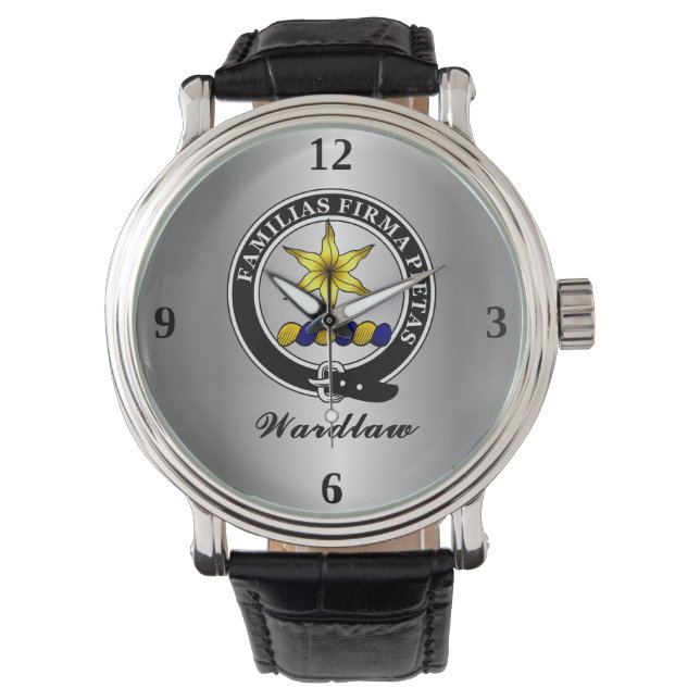 Reloj De Pulsera Tarjeta Wardlaw Clan Personalizada (Anverso)