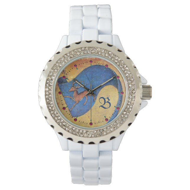 RELOJ DE PULSERA TAROTES ANTIGUOS, TARJETAS CORTES, BANDERA DE DEER (Anverso)