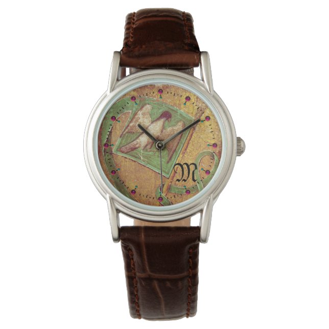 RELOJ DE PULSERA TAROTES ANTIGUOS, TARJETAS CORTES, MONOGRAMA DE BA (Anverso)
