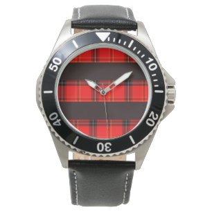 Reloj De Pulsera Tartán rojo