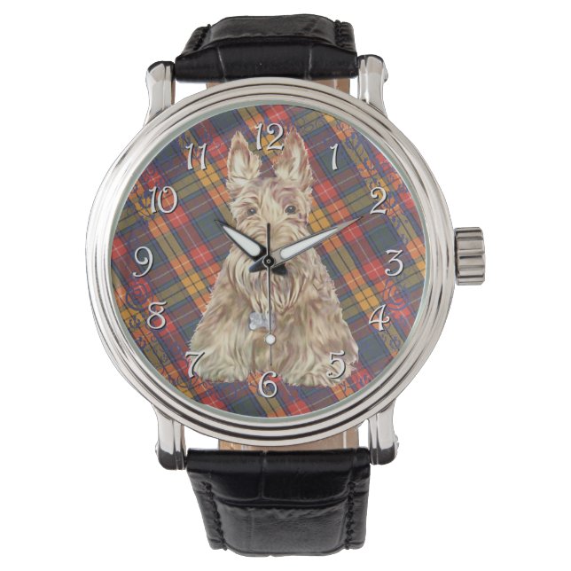 Reloj De Pulsera Tartan Scottie Trigueño (Anverso)