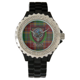 Reloj De Pulsera Tartan y Cresta del Clan Escocés Baxter