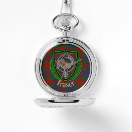 Reloj De Pulsera Tartan y Cresta del Clan Escocés Fraser