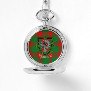 Reloj De Pulsera Tartan y Cresta del Clan Escocés Middleton