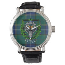 Tartan y Cresta del Clan Escocés Pringle