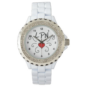 Reloj De Pulsera Tatuaje del amor de la enfermera LPN