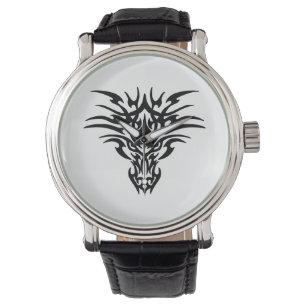 Reloj De Pulsera Tatuaje-Dragón-Cara