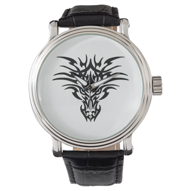 Reloj De Pulsera Tatuaje-Dragón-Cara (Anverso)
