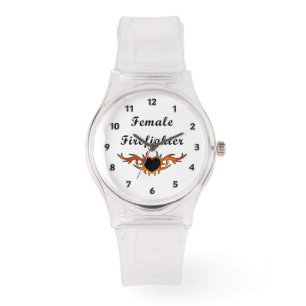 Reloj De Pulsera Tatuaje femenino del bombero