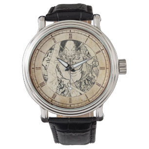Reloj De Pulsera Tatuaje japonés de la tinta del demonio del