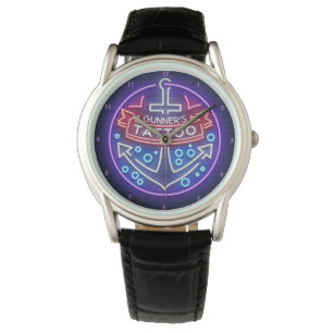 Reloj De Pulsera Tatuaje personalizado tienda estilo neón nautico R