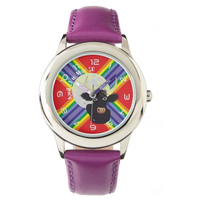 Reloj De Pulsera Taurus el abril 21 to May 20 Watch (Anverso)