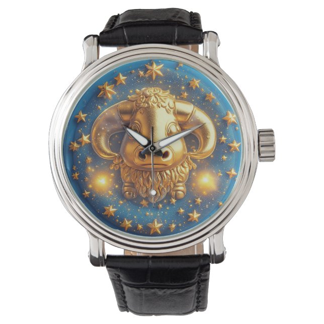 Reloj De Pulsera Taurus Zodiac Symbol birthday gift (Anverso)