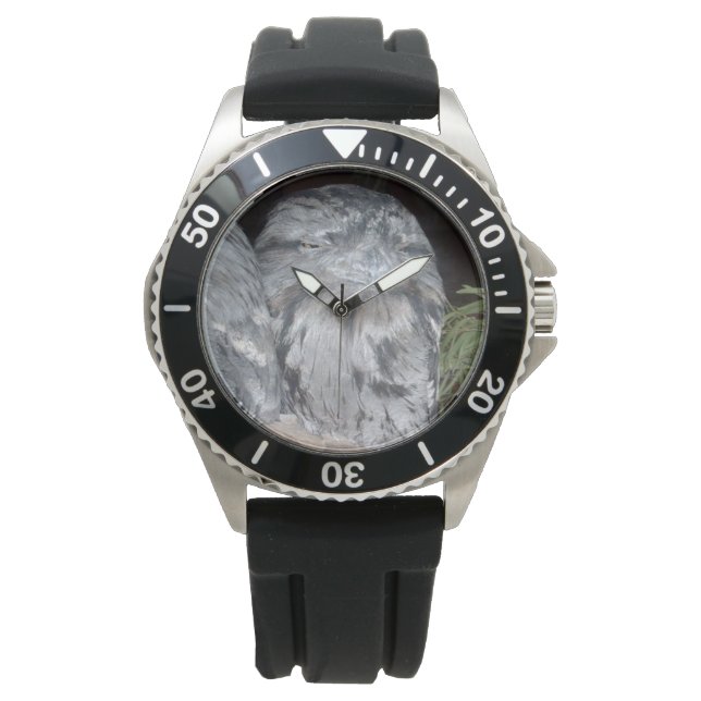 Reloj De Pulsera Tawny_Frog_Mouth_Owl, (Anverso)