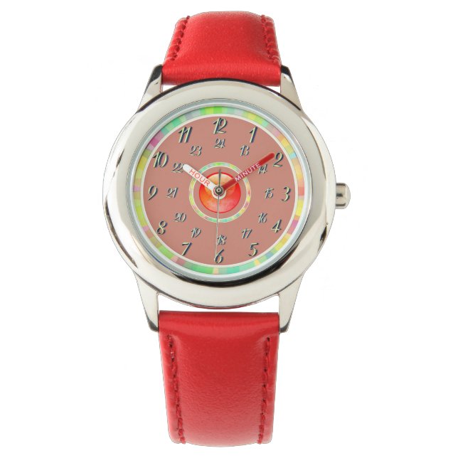 Reloj De Pulsera Tawny-Naranja Red Watch (Anverso)