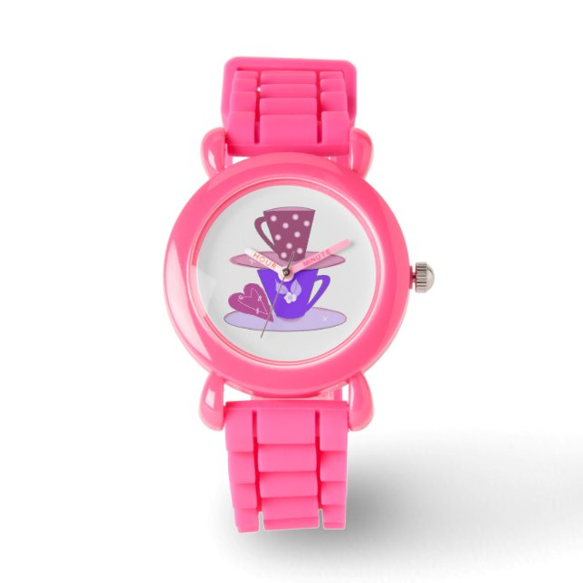 Reloj De Pulsera Tazas de Té Apiladas (Anverso)