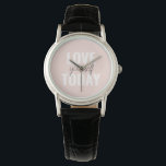 Reloj De Pulsera Te Amas Positivamente Hoy Cita Rosa Pastel<br><div class="desc">Te Amas Positivamente Hoy Cita Rosa Pastel</div>