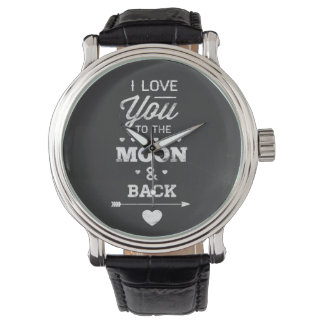 Reloj De Pulsera Te Amo A La Luna Y A La Vuelta