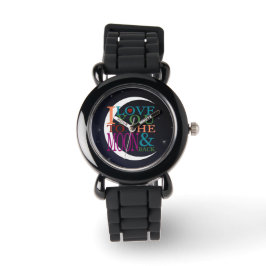 Reloj De Pulsera Te amo a la luna y al trasero