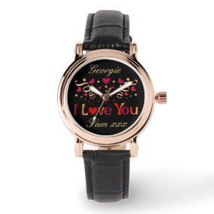 Relojes de pulsera Corazones Del Oro Zazzle ES