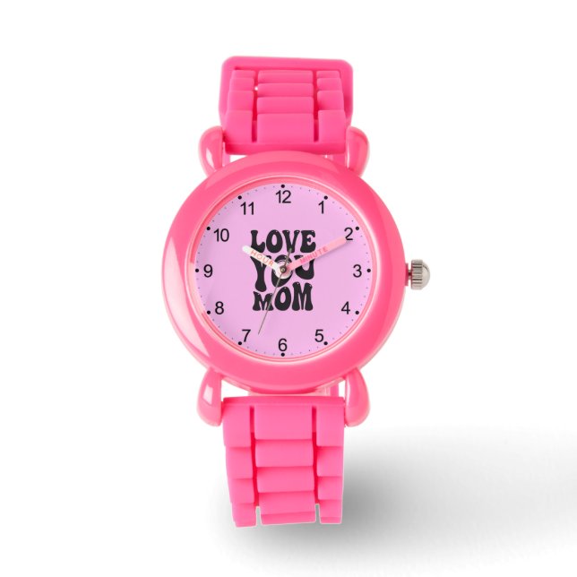 Reloj De Pulsera Te amo, mamá, diseño del Día de la Madre-51727 (Anverso)