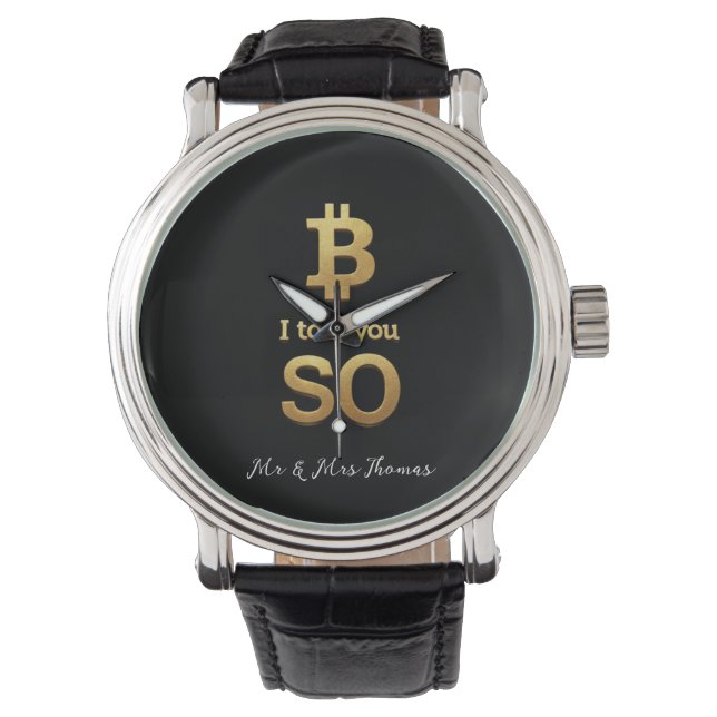 Reloj De Pulsera Te Lo Dije, Bitcoin Ultimate Crypto Regresando (Anverso)