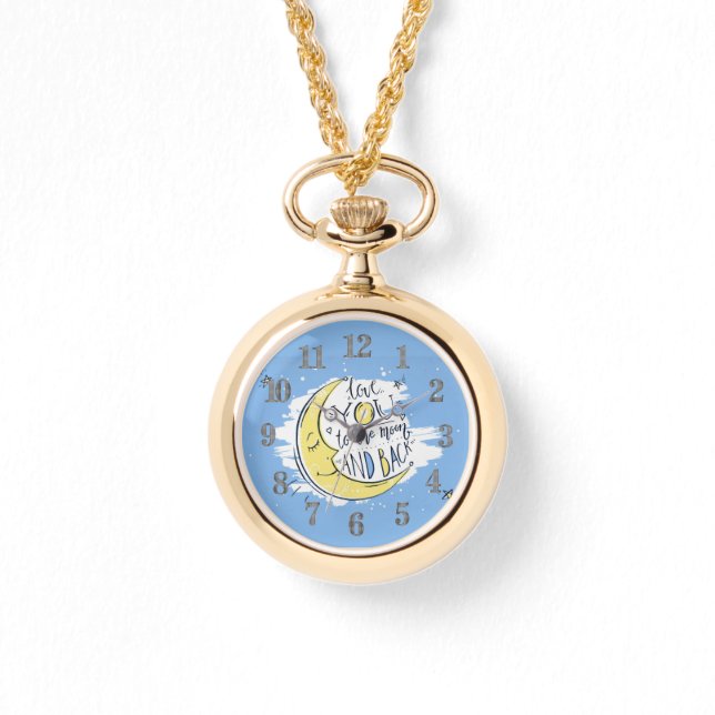 Reloj De Pulsera Te quiero a la luna y a la espalda (Anverso)