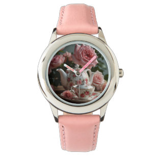 Reloj De Pulsera Té Rosa de col rosa